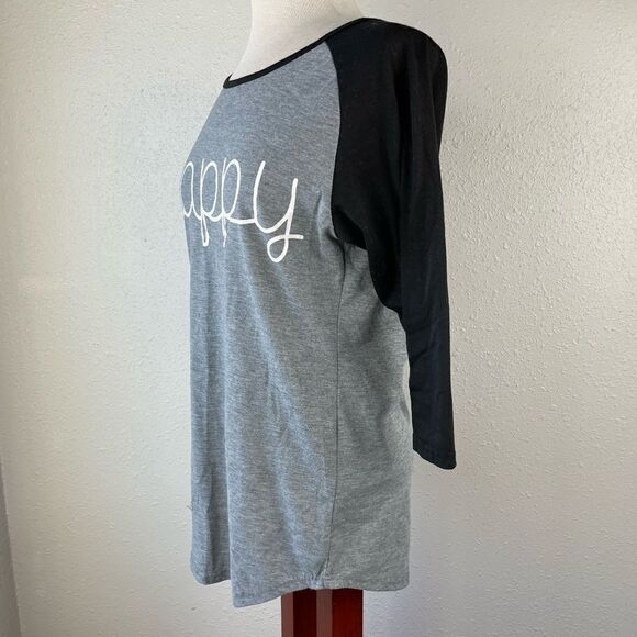 Happy Short Sleeve T-Shirt Size M EUC - Picture 3 of 5